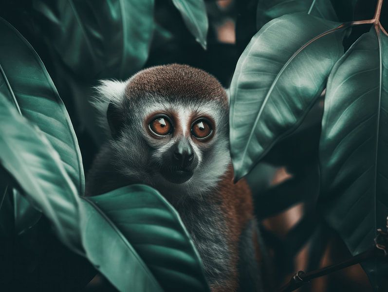 Gaze of wonder - Depth in the Eyes of a Langoer by Eva Lee