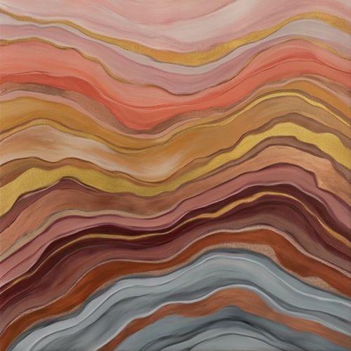 Zomers landschap met golven op het strand