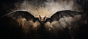 Fledermaus-Kunstwerk