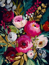 Fleurs d'hiver aux couleurs chaudes