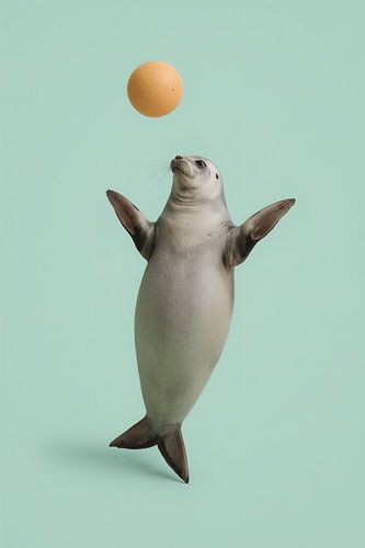 Seal equalisation with ball on green background