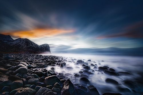 Kustlandschap in Noorwegen aan zee