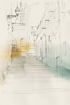 City Sketches IV, Isabelle Z  by PI Creative Art