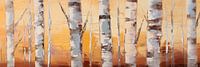 Brede print espen bos palet mes stijl olieverfschilderij van Art In Focus thumbnail