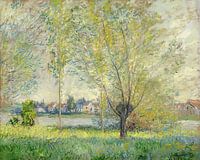 Wilgen in een landschap, Claude Monet (1880)