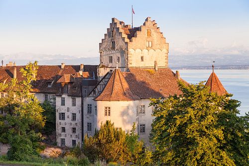 Meersburg castle in the evening by Jan Schuler