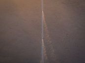 Minimalistische foto van auto's die rijden in de ochtendzon in de Sossusvlei-woestijn | Reisfotograf van Teun Janssen thumbnail