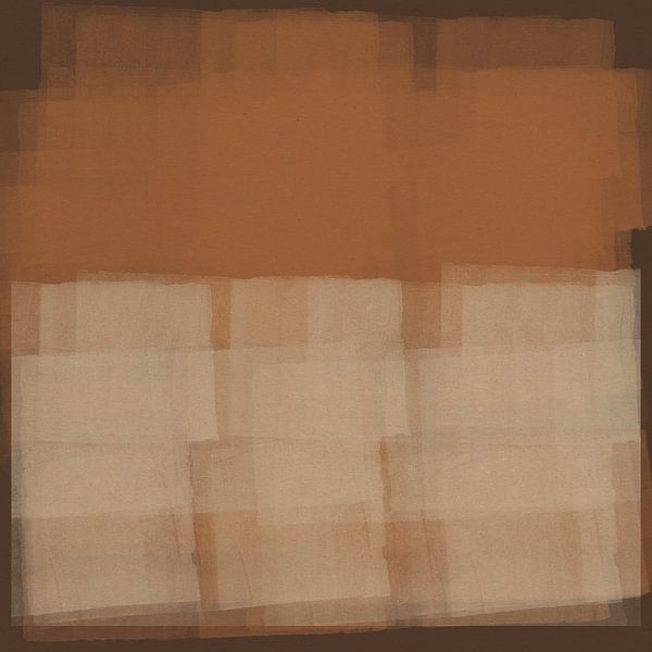 Ochre yellow and white. Abstract colorful painting inspired by Mark Rothko by Dina Dankers