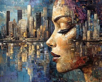 Cityscape | Urban Reflections by Eye catching paintings