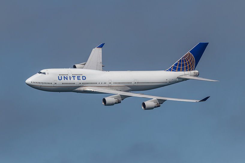 Avion de ligne Boeing 747-400 de United Airlines. par Jaap van den Berg