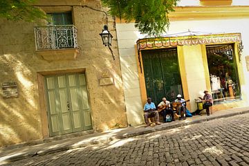 Straat muziekanten in Havanna Cuba van Theo Groote