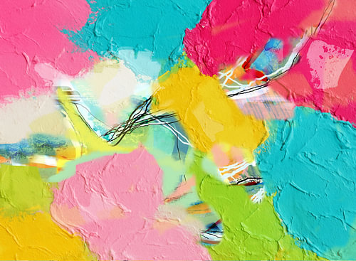 carte imaginaire abstraite sur Claudia Gründler