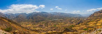 Panorama van de Colca Canyon, Peru van Henk Meijer Photography