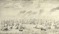 De slag bij Terheiden, Willem van de Velde (I) van Creative Masters Old Masters thumbnail