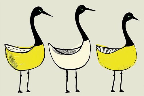 Les oiseaux de l'élégance simple