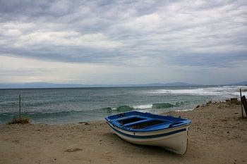 Verlaten vissersbootje