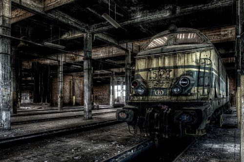 Lokomotive 5123 im Ruhestand