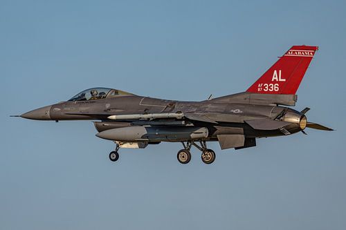 U.S. Air Force F-16 auf dem Fliegerhorst Schleswig Jagel.