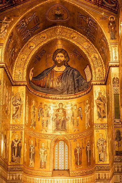 christus pantocrator in dom van Monreale van Eric van Nieuwland