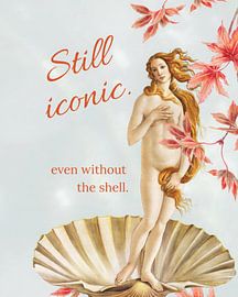 Botticelli's Venus: nog steeds een iconische collage uit de Renaissance van Floral Abstractions