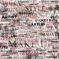 Word Wall Art MAKE-UP