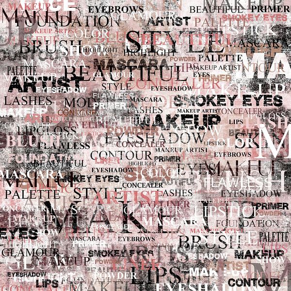 Word Wall Art MAKE-UP by WordWallArts by Monique