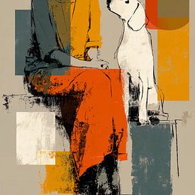 Moi et mon chien sur Harry Hadders Design