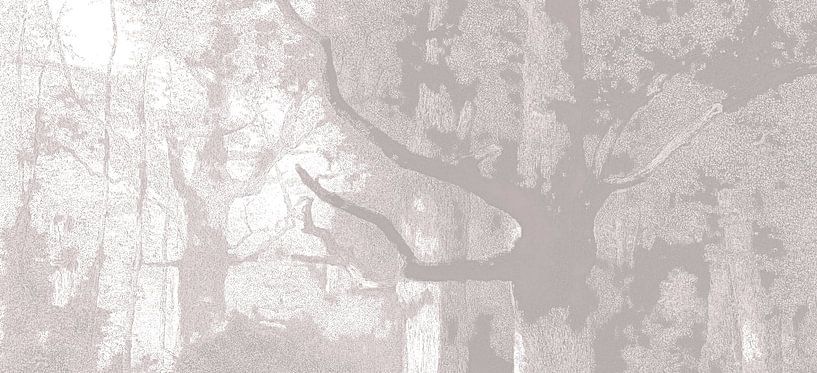 Autumn forest in grey by FRESH Fine Art
