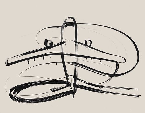 Minimal art vliegtuig