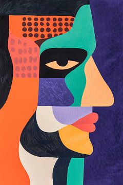 Les facettes de l'identité - Vue colorée sur Poster Art Shop