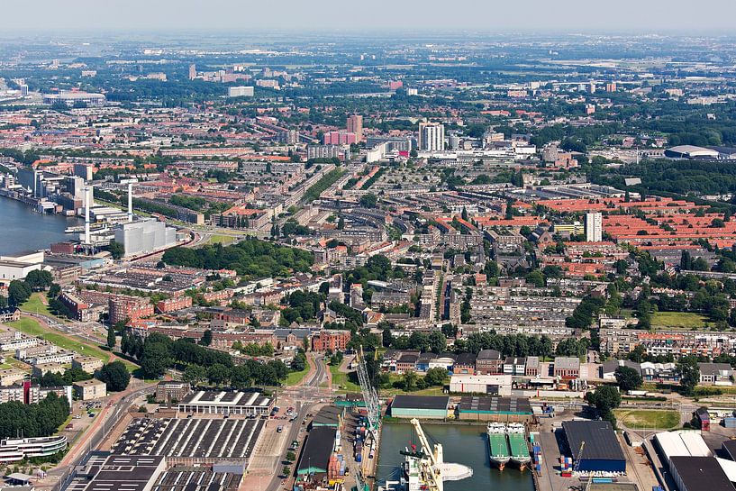 Luchtfoto Charlois te Rotterdam van Anton de Zeeuw