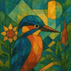 Eisvogel im Schilf von Sabine Wagner