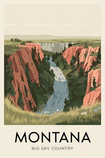 Montana par Poster Art Shop
