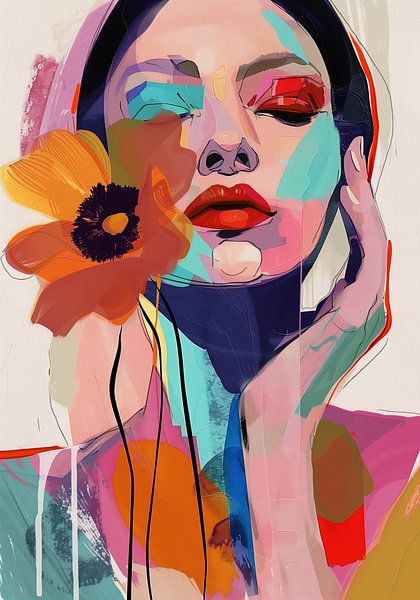 A flowered Muse by Bianca ter Riet