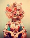 Porträt "Vintage-Blumen" von Carla Van Iersel Miniaturansicht