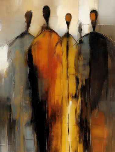 Abstracte Menselijke Silhouetten