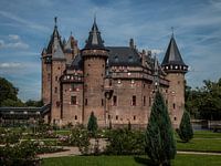 Castle de haar in a beautiful blue sky