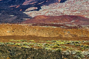 Abstract landschap op Tenerife van Peet Romijn