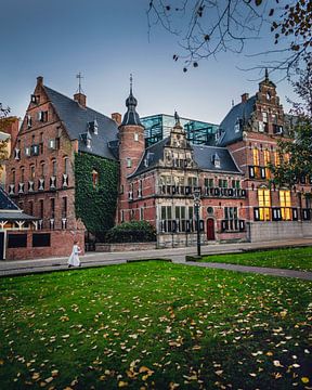 Provinciehuis Groningen in Herbststimmung von Harmen van der Vaart