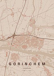 Stadtplan von Gorinchem von Stef van Campen