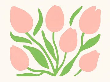 Tulpen im Stil von Henri Matisse