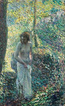 Junge Mädchen in einem Wald, Henri Lebasque