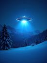 UFO with blue light over the alps by Photufo thumbnail