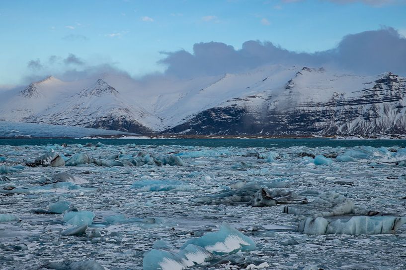 Landschaft Island, Jökulsárlón und Diamond Beach von Gert Hilbink