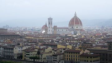 Florenz mit Blick auf die Stadt von Kevin van Deursen