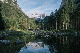 Alpine landscape reflection by Jisca Lucia