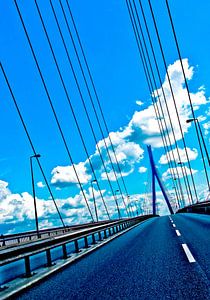 Hamburg: auf der Köhlbrandbrücke (1)