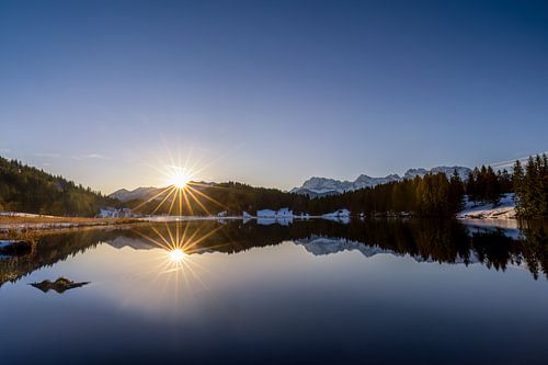 Zonsopgang bij de Geroldsee