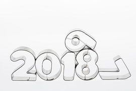 Tekst tweeduizendachtien en negentien in geïsoleerde metalen ci by Tonko Oosterink