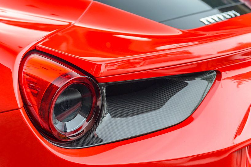 Ferrari 488 GTB achterlicht detail van Sjoerd van der Wal Fotografie